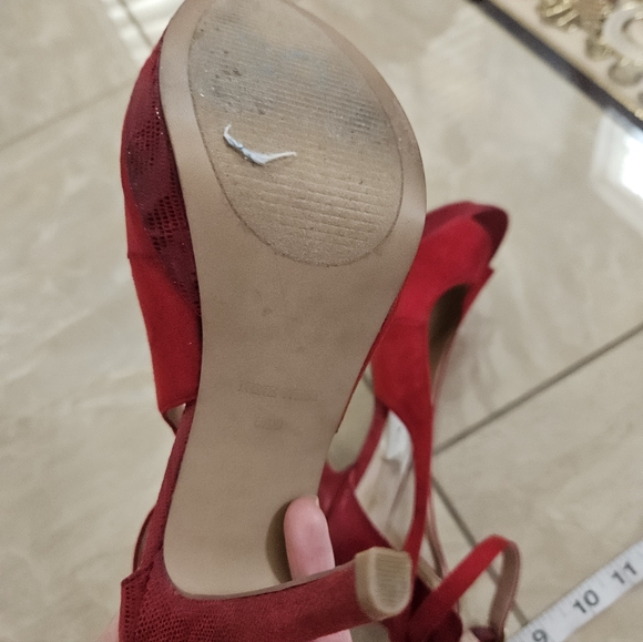 Nine West Red Heels Size 5.5 - Picture 11 of 13